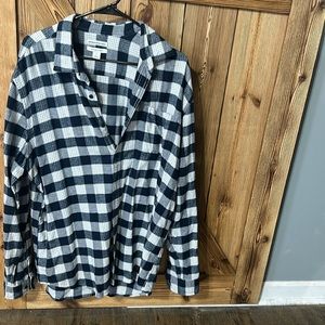 Like new Blue and White Flannel